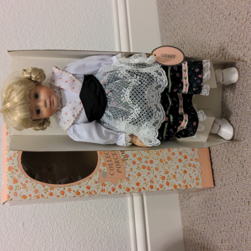 Collectible Porcelain Doll 16 in.